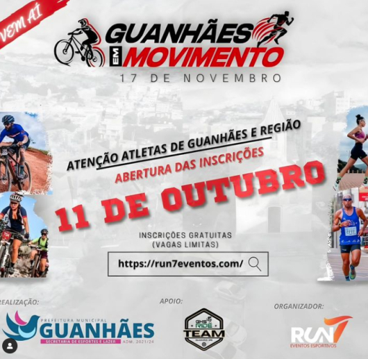 GUANHÃES EM MOVIMENTO: Guanhães vai sediar evento de MOUNTAIN BIKE E CORRIDA