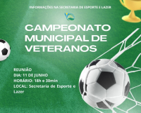 FUTEBOL AMADOR 2024: Vem aí o Campeonato Municipal de Veteranos em Guanhães