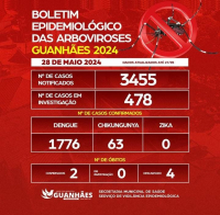 BOLETIM EPIDEMIOLÓGICO DAS ARBOVIROSES – GUANHÃES – 28/05/2024