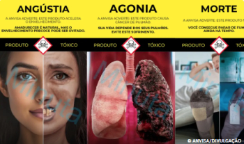 Anvisa apresenta novas imagens contra fumo em embalagens de cigarros